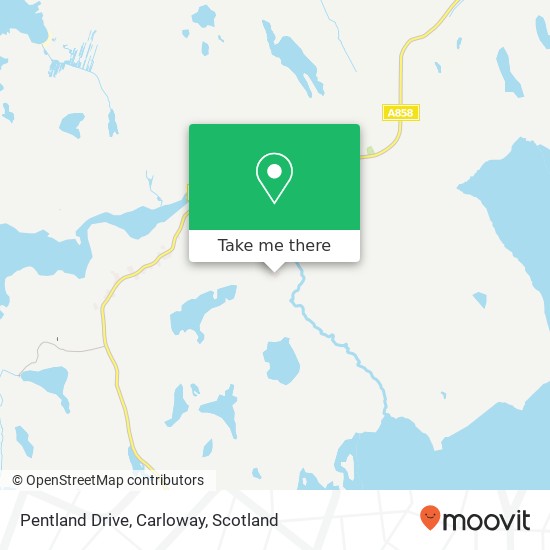 Pentland Drive, Carloway map