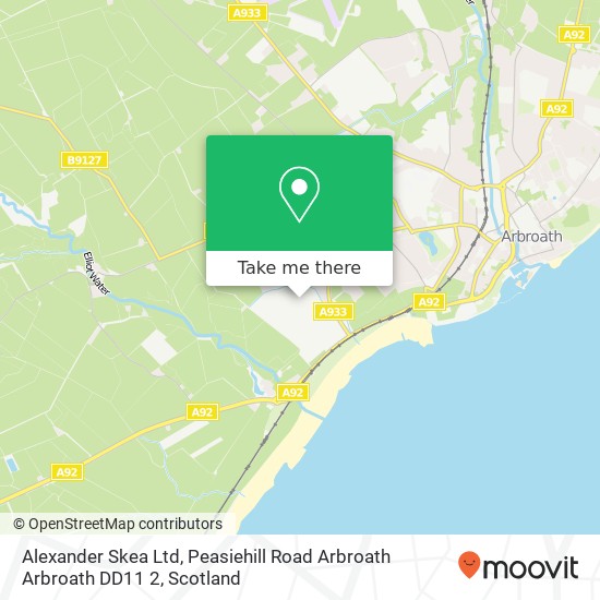 Alexander Skea Ltd, Peasiehill Road Arbroath Arbroath DD11 2 map