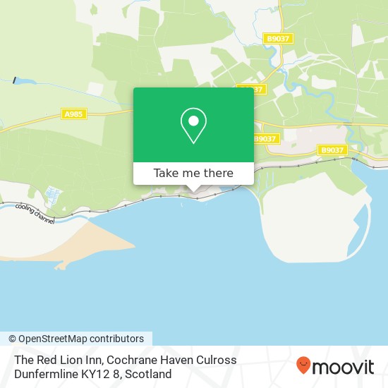 The Red Lion Inn, Cochrane Haven Culross Dunfermline KY12 8 map