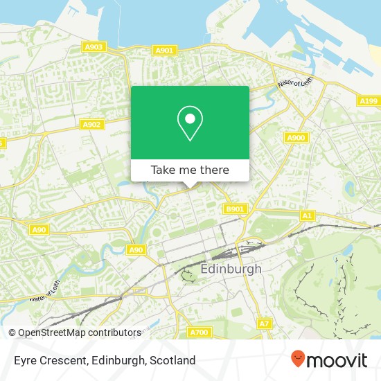 Eyre Crescent, Edinburgh map