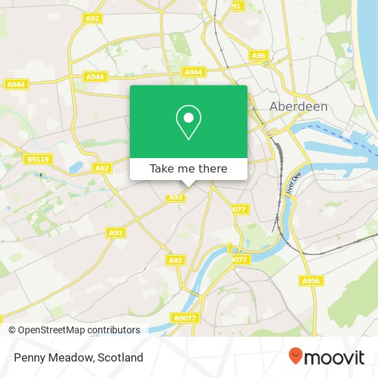 Penny Meadow map