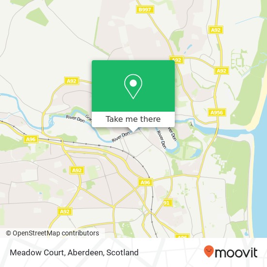 Meadow Court, Aberdeen map