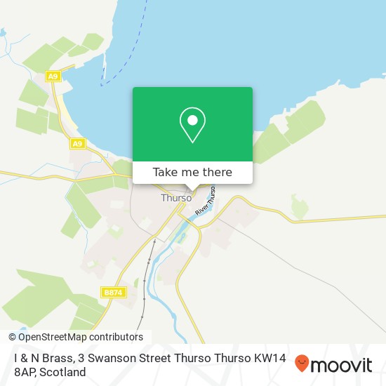 I & N Brass, 3 Swanson Street Thurso Thurso KW14 8AP map