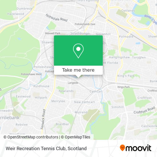 Weir Recreation Tennis Club map