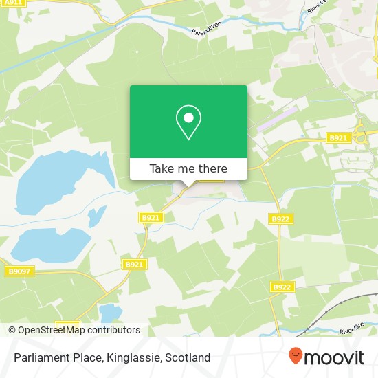 Parliament Place, Kinglassie map