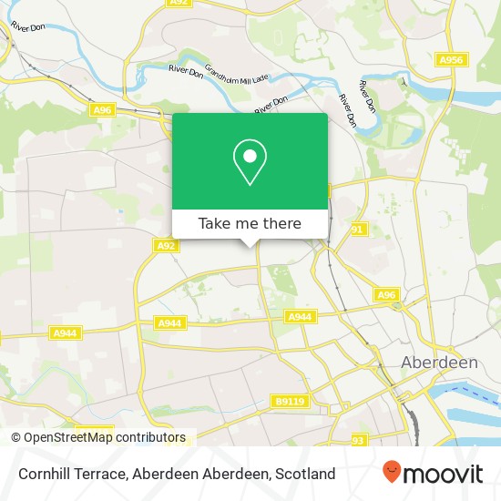 Cornhill Terrace, Aberdeen Aberdeen map