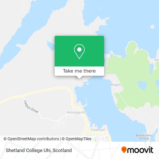 Shetland College Uhi map