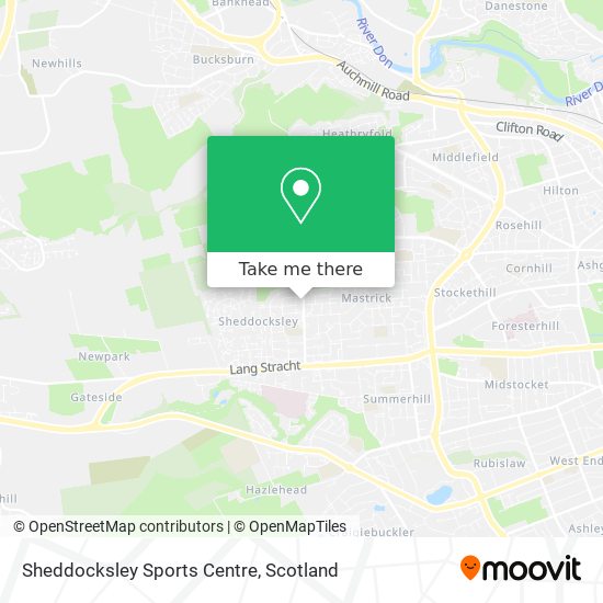 Sheddocksley Sports Centre map
