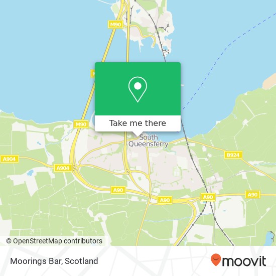 Moorings Bar map