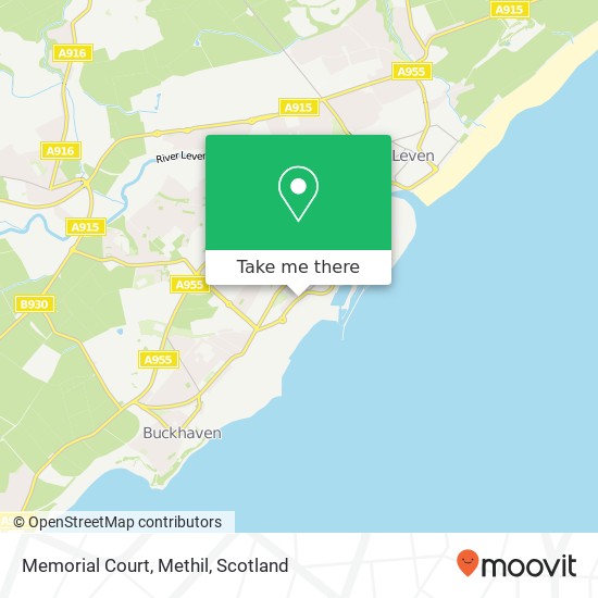 Memorial Court, Methil map