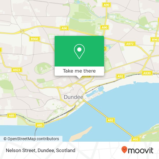 Nelson Street, Dundee map