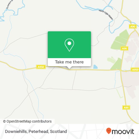 Downiehills, Peterhead map