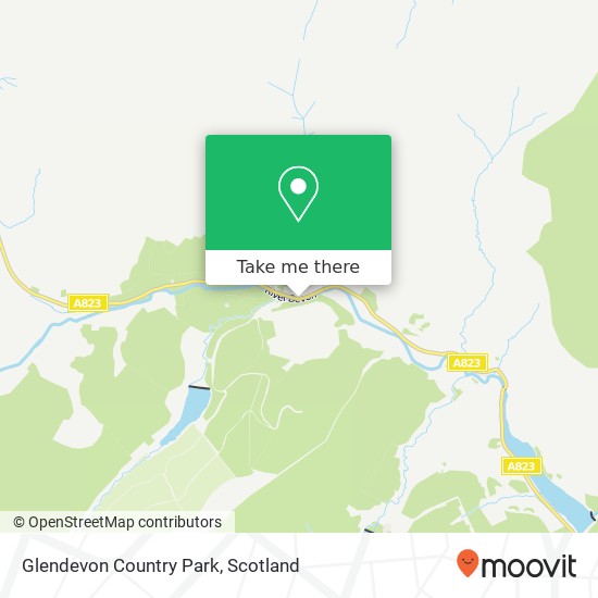 Glendevon Country Park map