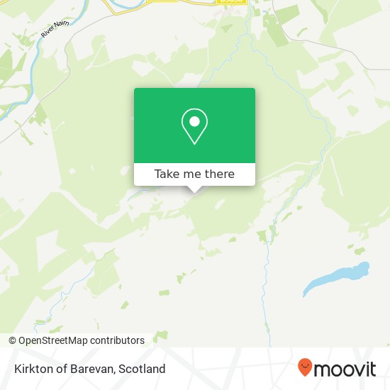 Kirkton of Barevan map