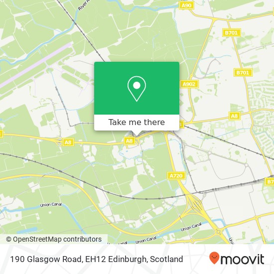 190 Glasgow Road, EH12 Edinburgh map