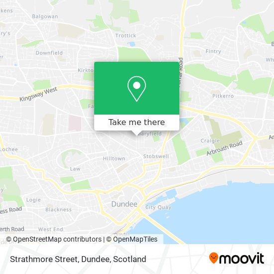 Strathmore Street, Dundee map