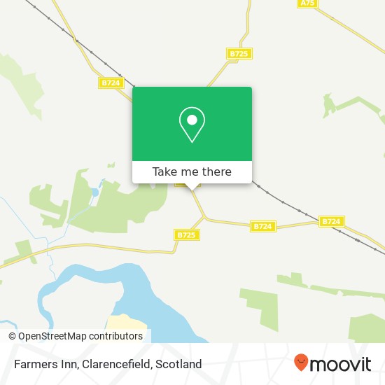 Farmers Inn, Clarencefield map
