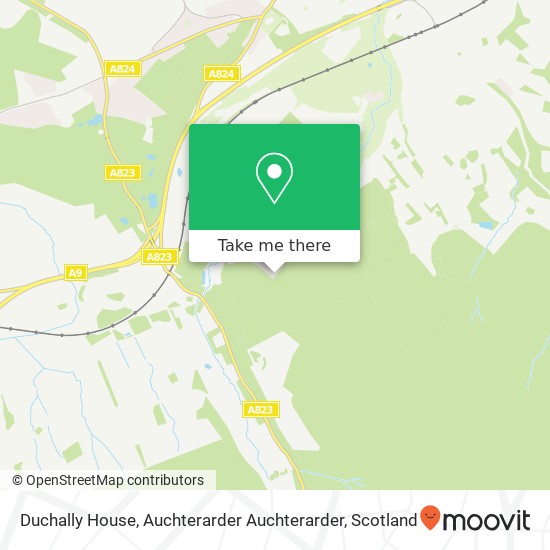 Duchally House, Auchterarder Auchterarder map