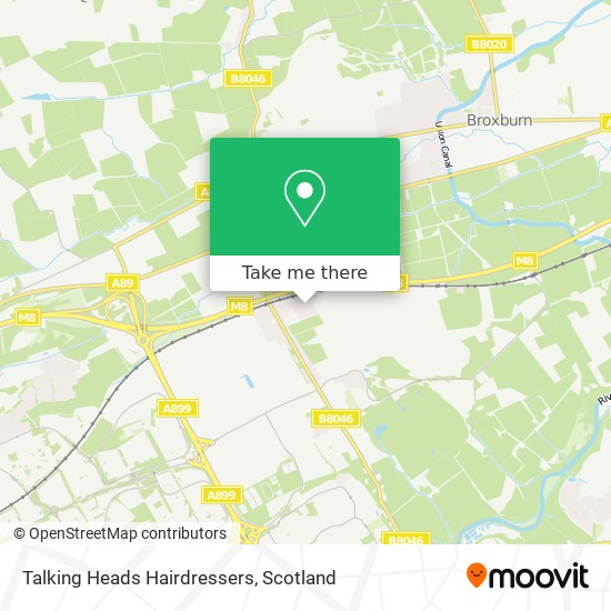 Talking Heads Hairdressers map