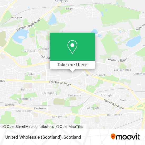 United Wholesale (Scotland) map