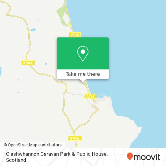 Clashwhannon Caravan Park & Public House map