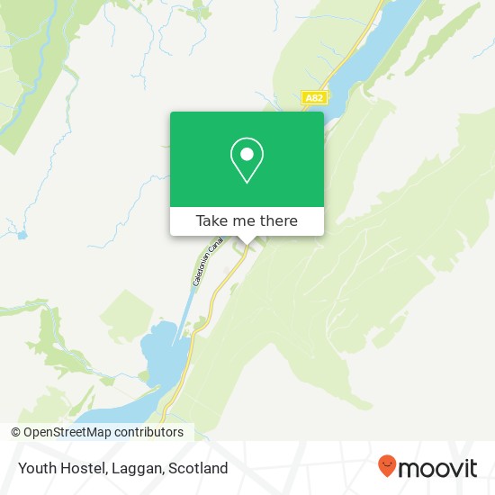 Youth Hostel, Laggan map