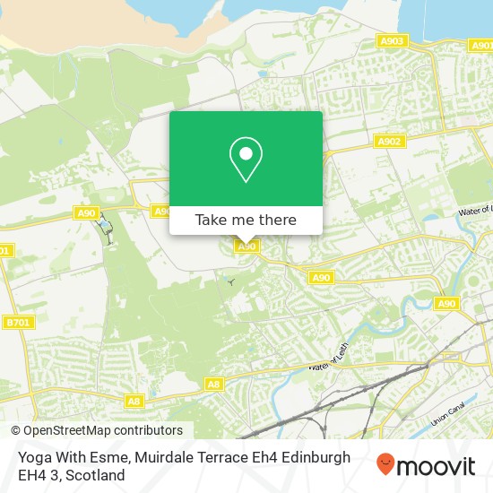 Yoga With Esme, Muirdale Terrace Eh4 Edinburgh EH4 3 map