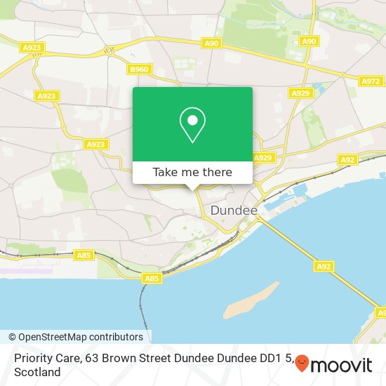 Priority Care, 63 Brown Street Dundee Dundee DD1 5 map