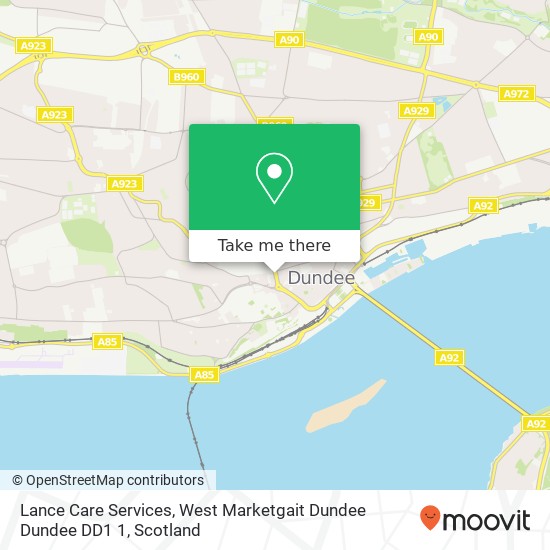 Lance Care Services, West Marketgait Dundee Dundee DD1 1 map