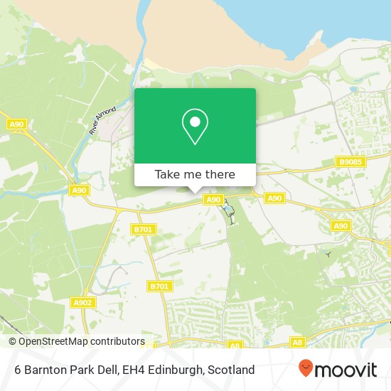 6 Barnton Park Dell, EH4 Edinburgh map