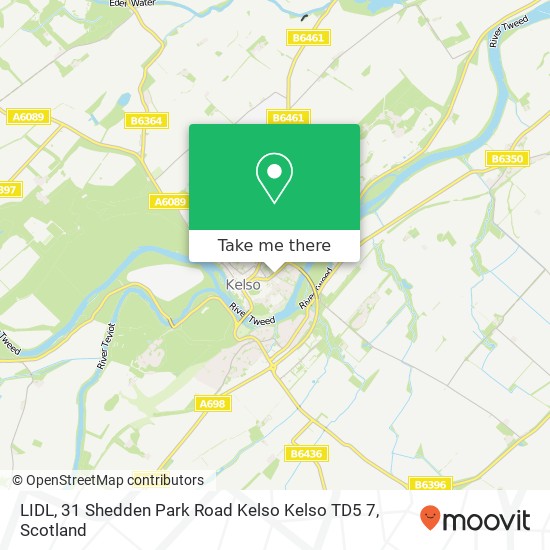LIDL, 31 Shedden Park Road Kelso Kelso TD5 7 map