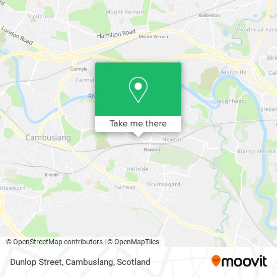 Dunlop Street, Cambuslang map