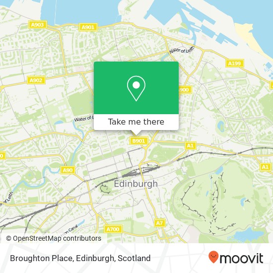 Broughton Place, Edinburgh map