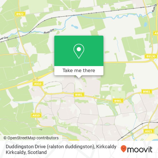 Duddingston Drive (ralston duddingston), Kirkcaldy Kirkcaldy map