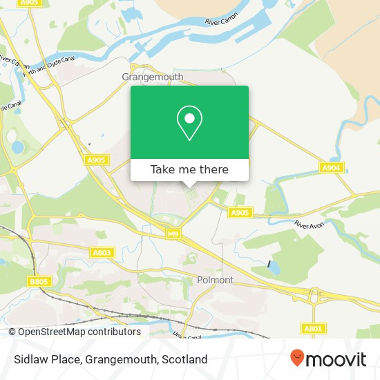 Sidlaw Place, Grangemouth map