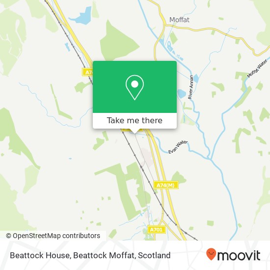 Beattock House, Beattock Moffat map