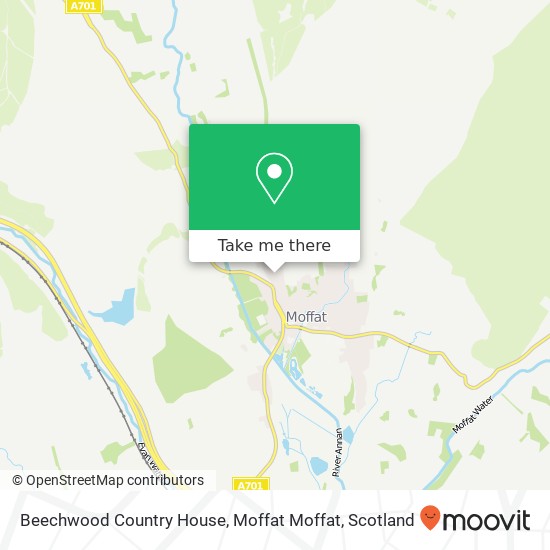 Beechwood Country House, Moffat Moffat map