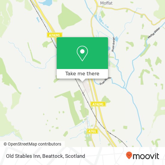 Old Stables Inn, Beattock map