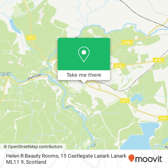 Helen R Beauty Rooms, 15 Castlegate Lanark Lanark ML11 9 map