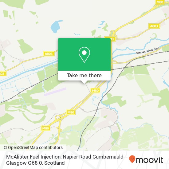 McAlister Fuel Injection, Napier Road Cumbernauld Glasgow G68 0 map
