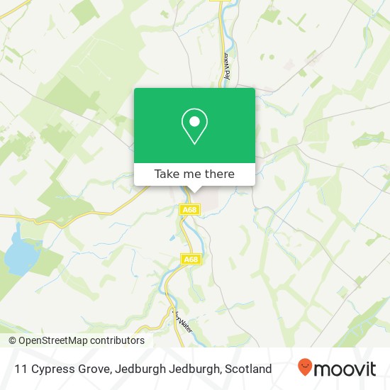 11 Cypress Grove, Jedburgh Jedburgh map