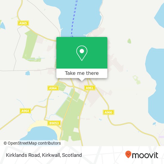 Kirklands Road, Kirkwall map