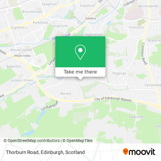 Thorburn Road, Edinburgh map