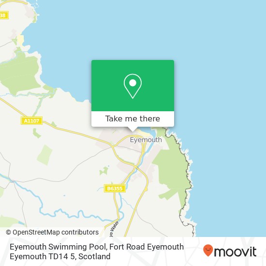 Eyemouth Swimming Pool, Fort Road Eyemouth Eyemouth TD14 5 map