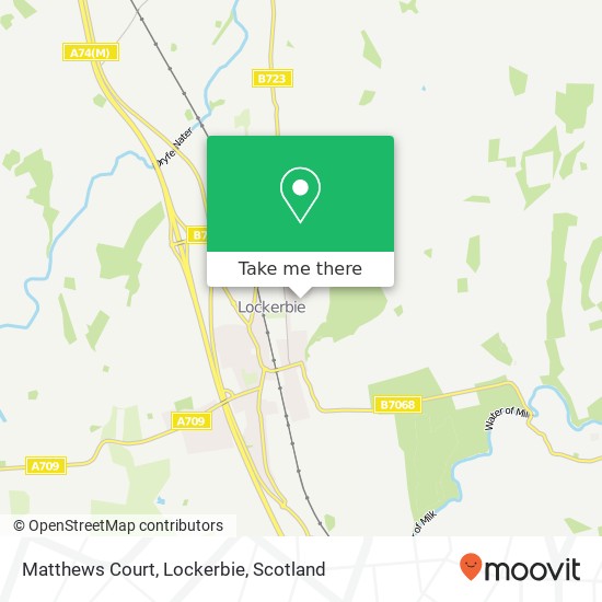 Matthews Court, Lockerbie map