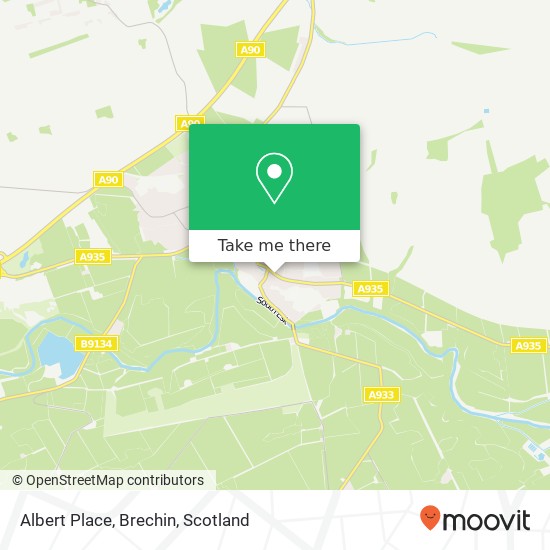 Albert Place, Brechin map