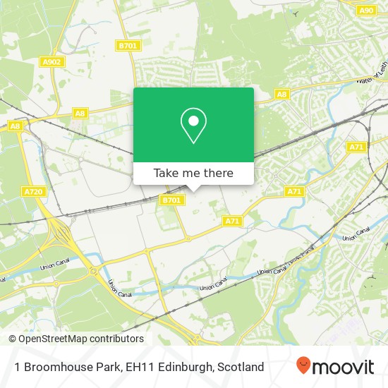 1 Broomhouse Park, EH11 Edinburgh map