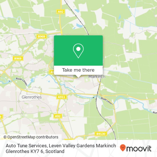 Auto Tune Services, Leven Valley Gardens Markinch Glenrothes KY7 6 map