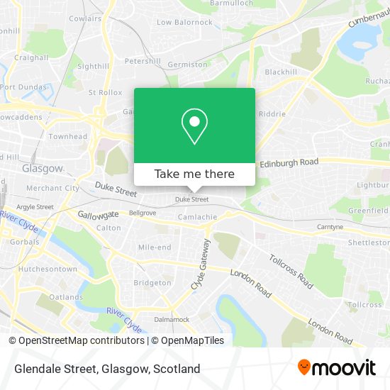 Glendale Street, Glasgow map