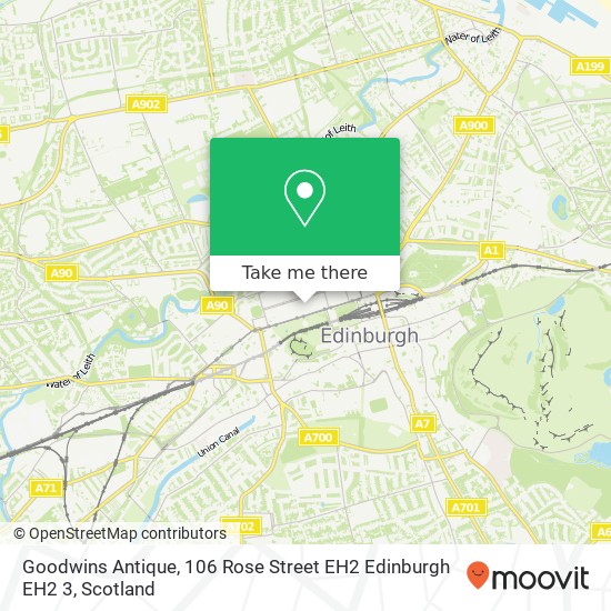 Goodwins Antique, 106 Rose Street EH2 Edinburgh EH2 3 map